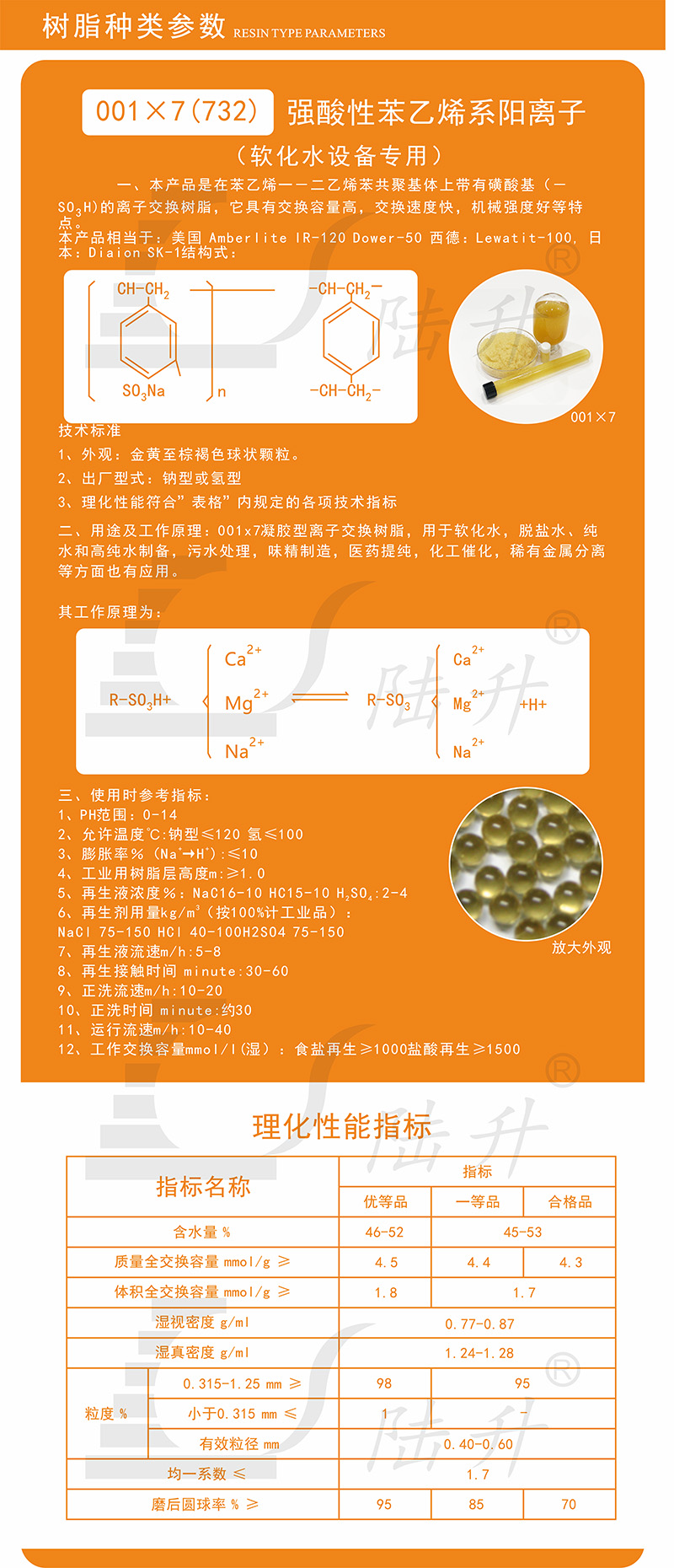 001×7阳离子树脂